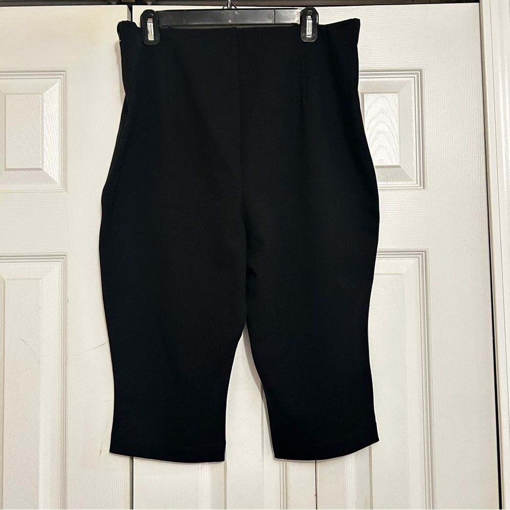 NWT Skims 2X high waisted cropped Capri pant black - Picture 7 of 7